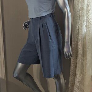 Corbin Classics Slate Gray Pleated Shorts